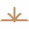 Ekena Millwork Redmond Smooth Timber Gable Bracket, Western Red Cedar, 84"W x 42"H x 5 1/2"D x 5 1/2"F, 12/12 Pitch GBW084X42X0606RED00SWR - alternate 1